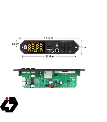 ماژول ام پی تری پلیر امپلی دار با  JX-Y11