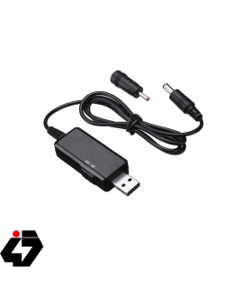 کابل USB افزاینده ولتاژ 5 به 9 و 12 ولت با نمایشگر