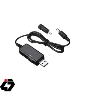 کابل USB افزاینده ولتاژ 5 به 9 و 12 ولت با نمایشگر