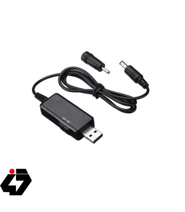کابل USB افزاینده ولتاژ 5 به 9 و 12 ولت با نمایشگر