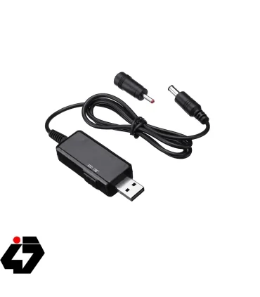 کابل USB افزاینده ولتاژ 5 به 9 و 12 ولت با نمایشگر