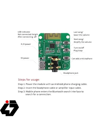 ماژول بلوتوث صوتی مدل JDY-64