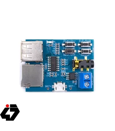 قیمت ماژول دیکودر فایل های MP3 با قابلیت خواندن دیتا از طریق MICRO SD و USB