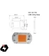 قیمت LED COB مخصوص رشد گیاه 20W 220V با درایور داخلی