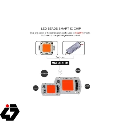 LED COB مخصوص رشد گیاه 20W 220V