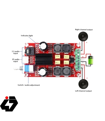 قیمت ماژول آمپلی فایر XH-M189 استریو 2x50 وات