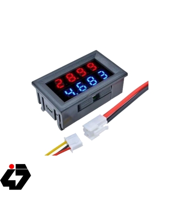 ولت متر.امپر متر پنلی 4 رقمی dc 10A 100V DC
