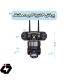 قیمت دوربین سیمکارتی ۳ لنز چرخشی بدون نقطه کور v380 pro