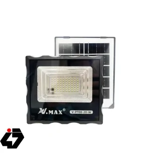 پروژکتور خورشیدی 20 وات V.MAX مدل V-PT08-20-W
