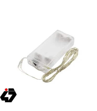 قیمت ریسه LED مفتولی سفید مهتابی دو متری مدل باتری قلمی