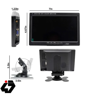 نصب مانیتور ۷ اینچ روی داشبورد خودرو