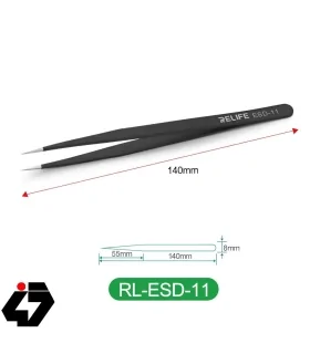 پنس ریلایف ESD-11 سرصاف آنتی استاتیک مخصوص تعمیرات الکترونیک