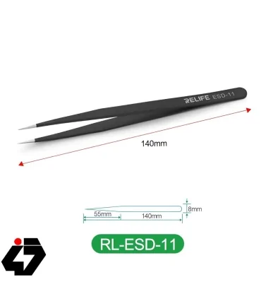 پنس ریلایف ESD-11 سرصاف آنتی استاتیک مخصوص تعمیرات الکترونیک