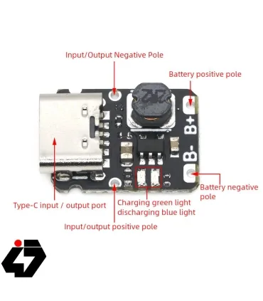 شماتیک بلوکی ماژول شارژر لیتیومی LX-LBC3