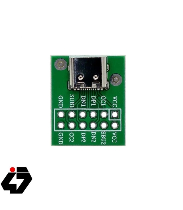 برد تبدیل کانکتور USB Type-C به DIP مدل 12 پین
