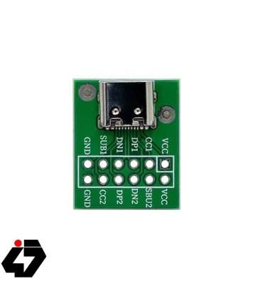 برد تبدیل کانکتور USB Type-C به DIP مدل 12 پین