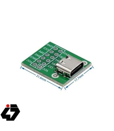 USB Type-C to DIP converter board