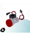 ولتمتر و آمپرمتر چراغ سیگنالی AC مدل AD16-22FVA قرمز گرد (500V / 100A)