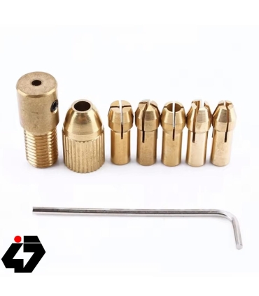 mini drill chuck 0.5-3mm gold