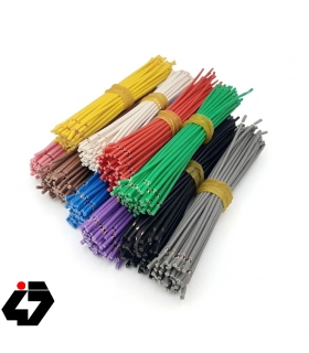 سیم افشان سایز 0.25 مشکی 10cm دو سر لخت بسته 50 تایی