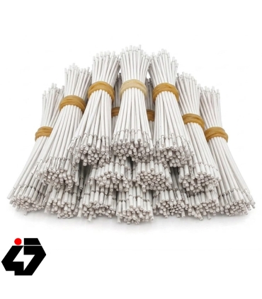 سیم افشان سایز 0.25 سفید 10 سانتیمتری دو سر لخت