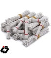 سیم افشان سایز 0.25 سفید 10 سانتیمتری دو سر لخت ( بسته 50 عددی )