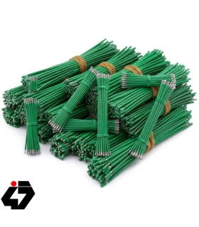 سیم افشان سایز 0.25 سبز 10 سانتیمتری دو سر لخت ( بسته 50 عددی )