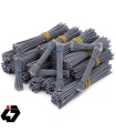 سیم افشان سایز 0.25 طوسی 10 سانتیمتری دو سر لخت ( بسته 50 عددی )
