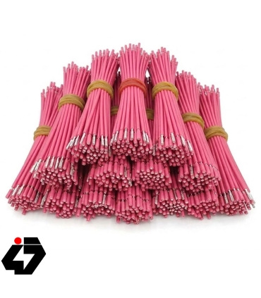 سیم افشان سایز 0.25 صورتی 10 سانتیمتری دو سر لخت