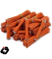 سیم افشان سایز 0.25 نارنجی طول 10 سانتیمتر دو سر لخت ( بسته 50 تایی )