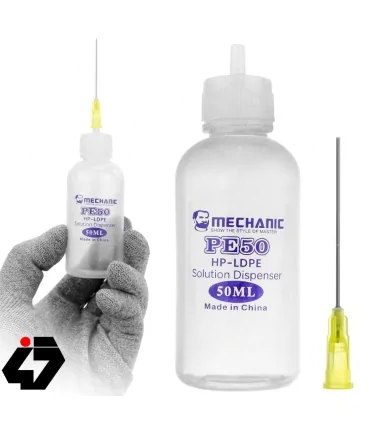 ظرف الکل و جا مایع مکانیک MECHANIC PE50 نازل سوزنی