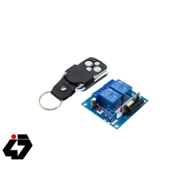 فرستنده گیرنده 2 کاناله صنعتی 433MHZ رادیویی با ریموت کد لرن ایرانیک