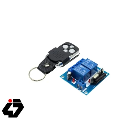 فرستنده گیرنده 2 کاناله صنعتی 433MHZ رادیویی با ریموت کد لرن ایرانیک